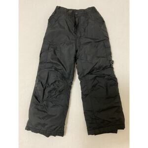 Rawik Youth Snow Pants Size L (6) Black Insulated Ski Snowboard Winter Board Dog